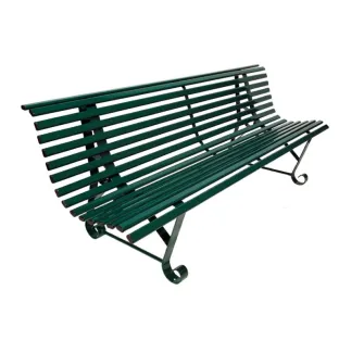 Banc urbain métallique