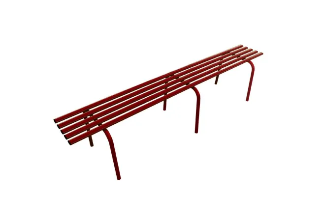 Banquette extérieure métallique