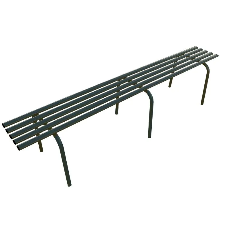Banquette publique en métal