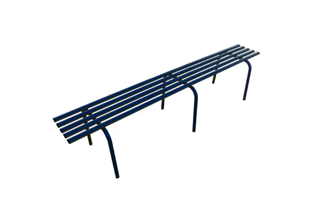 Banquette en acier pour collectivités