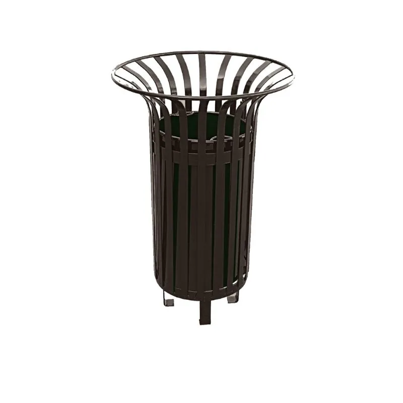 Corbeille de propreté métallique Tulipe