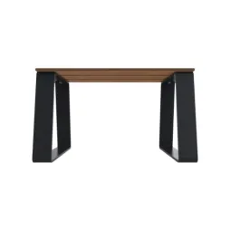 Banquette individuelle acier et HPL pin Tyrol