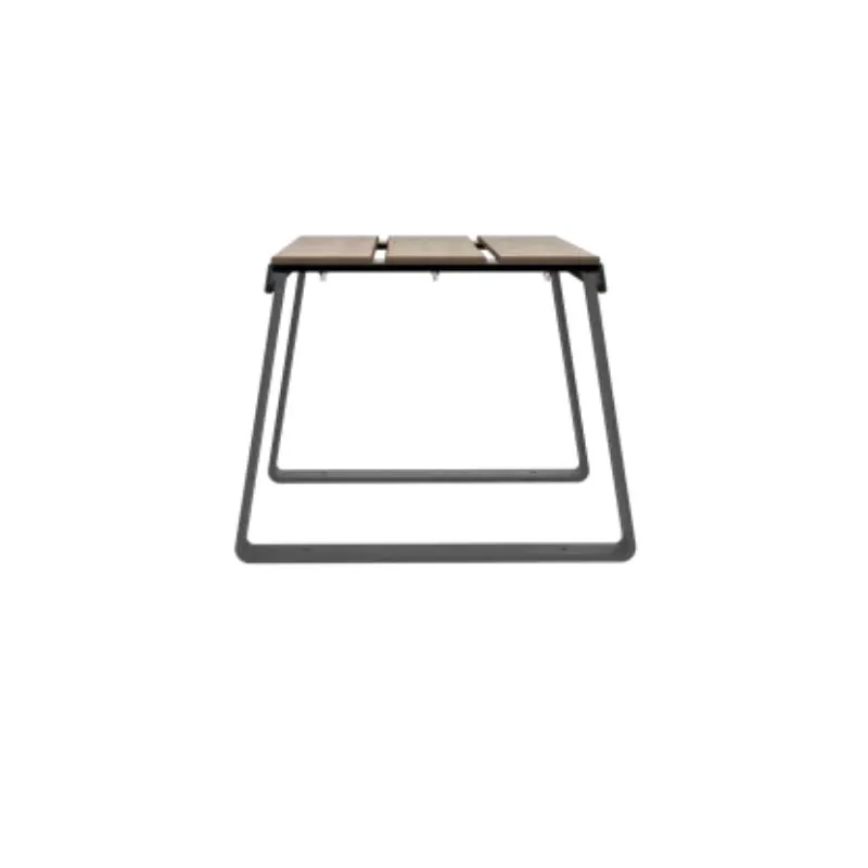 Banquette publique structure acier gris anthracite