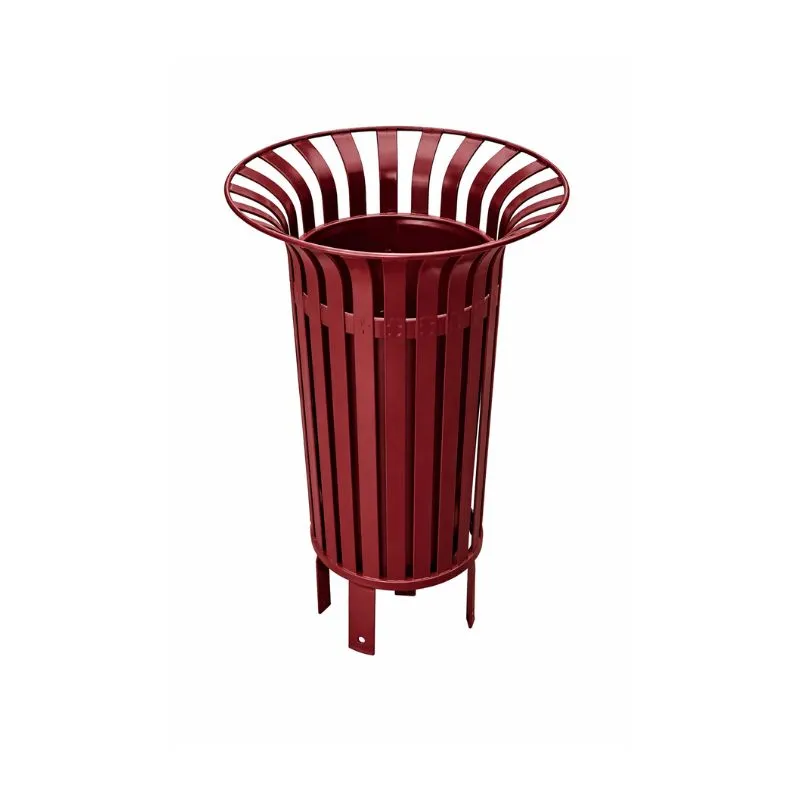 Poubelle ronde tulipe pour collectivités