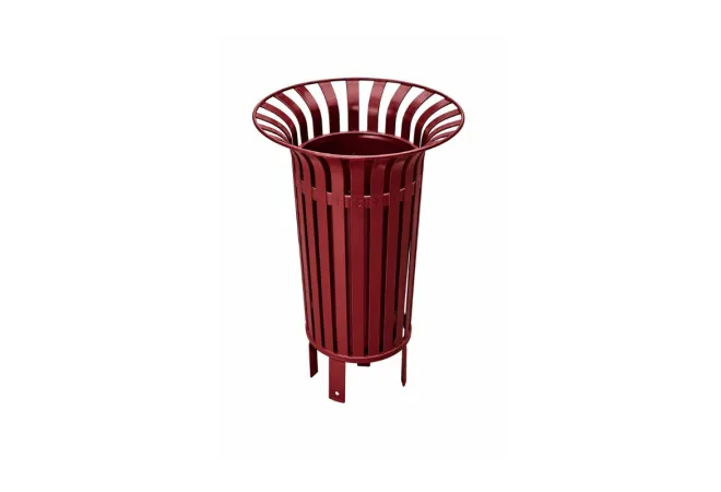 Poubelle ronde tulipe pour collectivités
