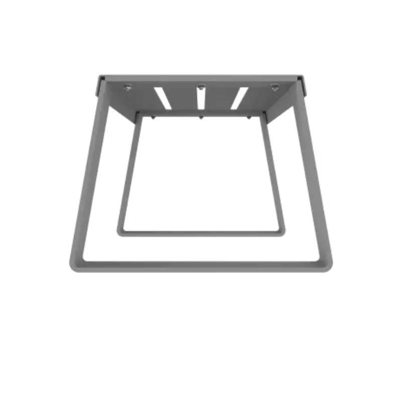 Structure de la banquette métallique gris alu