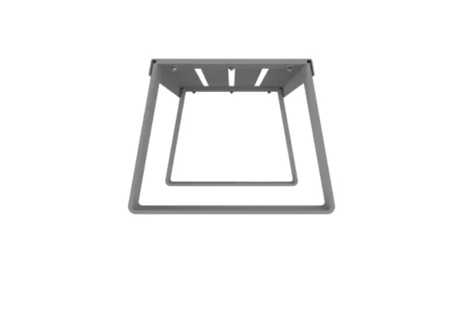 Structure de la banquette métallique gris alu