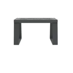 Banc individuel sans dossier en acier anthracite
