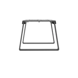 Banc public 1 place en acier anthracite