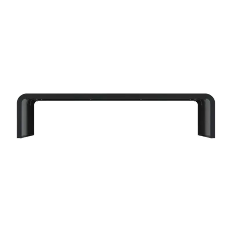 Banquette avec structure en acier roulé gris abthracite