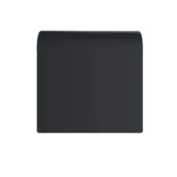 Banquette monoplace pied en acier roulé gris anthracite