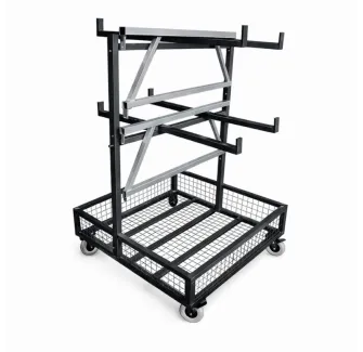 Chariot de transport sur roulette pour podium