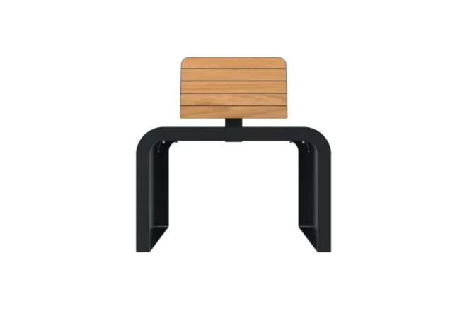 Assise individuelle extérieure coloris Teck