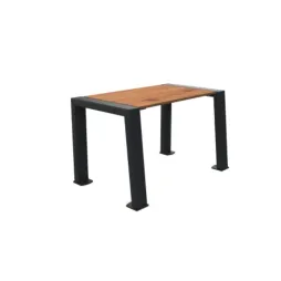 Banc individuel sans dossier acier et HPL pin Tyrol