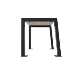 Banquette individuelle structure métallique coloris anthracite