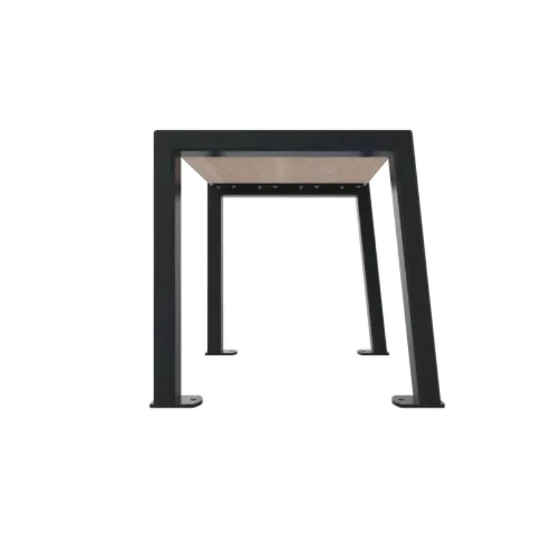 Banquette individuelle structure métallique coloris anthracite