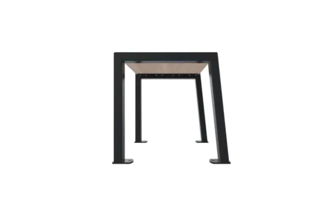 Banquette individuelle structure métallique coloris anthracite