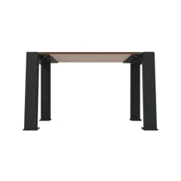 Banquette de rue pour 1 personne structure acier gris anthracite