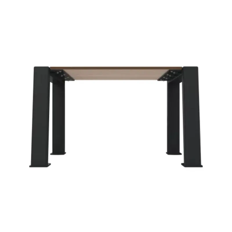 Banquette de rue pour 1 personne structure acier gris anthracite