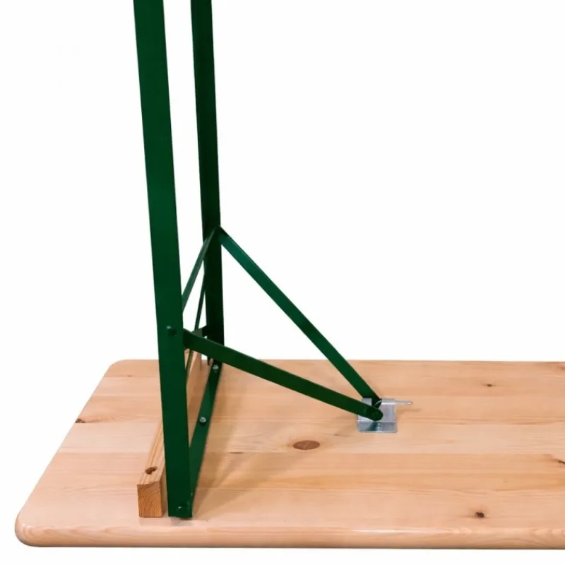 Piètement pliant de la table brasserie cornière Piètement pliant de la table brasserie cornière