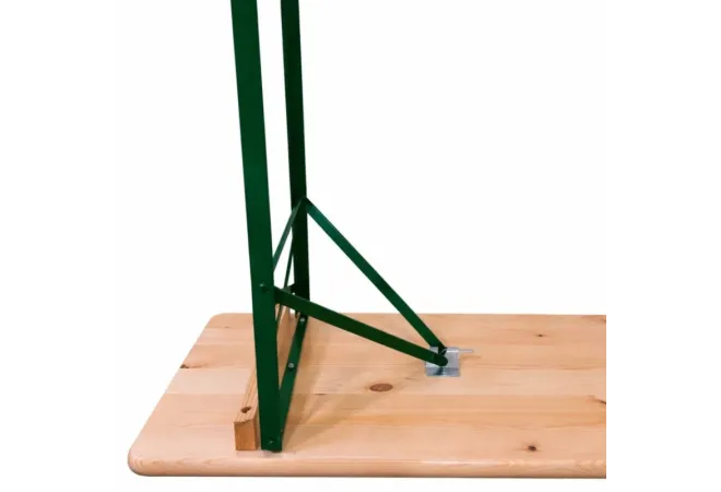 Piètement pliant de la table brasserie cornière Piètement pliant de la table brasserie cornière