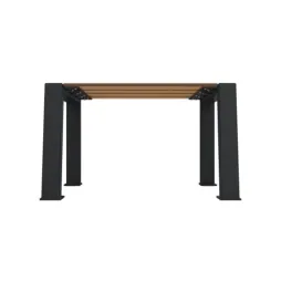 Banquette collectivité 1 place, structure acier anthracite Banquette collectivité 1 place, structure acier anthracite