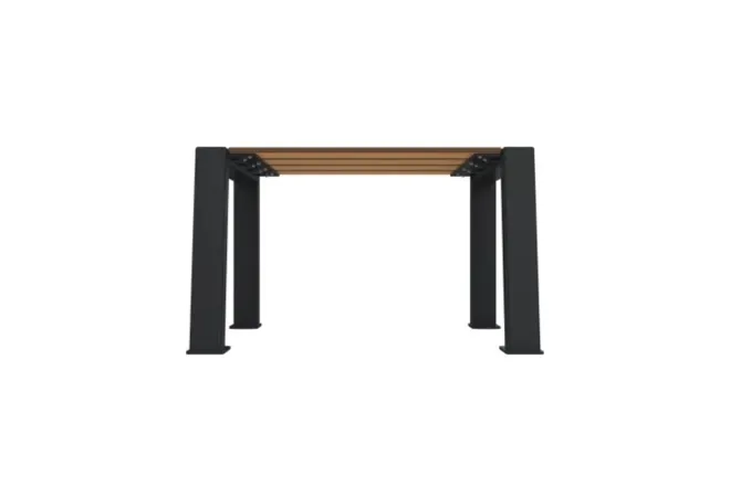 Banquette collectivité 1 place, structure acier anthracite Banquette collectivité 1 place, structure acier anthracite