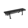Banquette urbaine en acier coloris anthracite