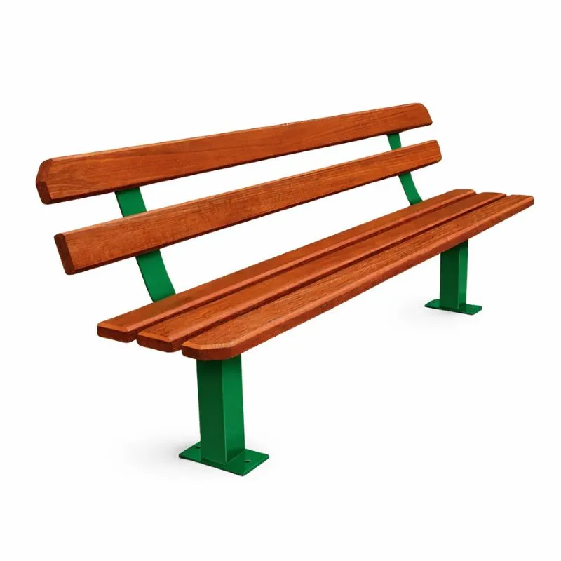 Banc urbain métal et bois