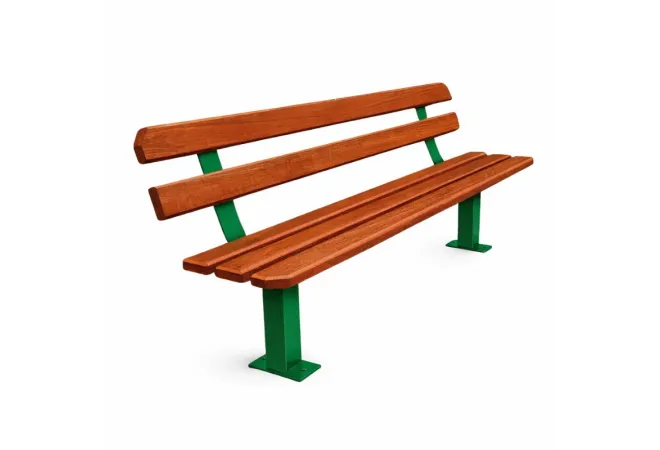 Banc urbain métal et bois