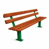 Banc urbain métal et bois