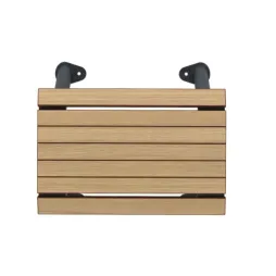 Assise en HPL effet lames de la banquette individuelle