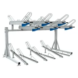 Support à vélos sur 2 niveaux en acier