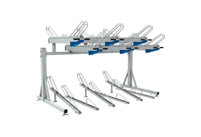 Support à vélos sur 2 niveaux en acier