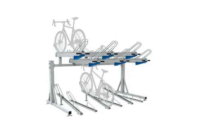Support cycles sur 2 étages ergonomique