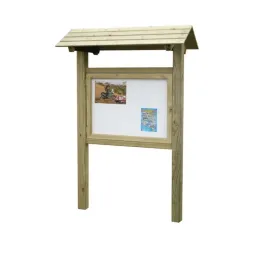 Vitrine d'affichage extérieur en bois