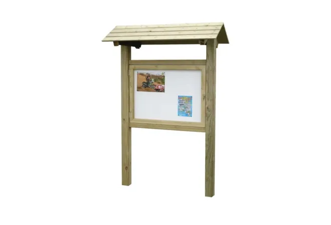 Vitrine d'affichage extérieur en bois