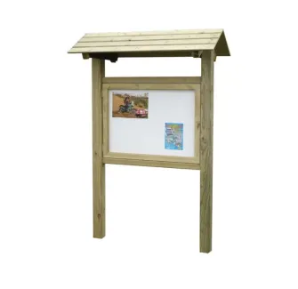 Vitrine d'affichage extérieur en bois