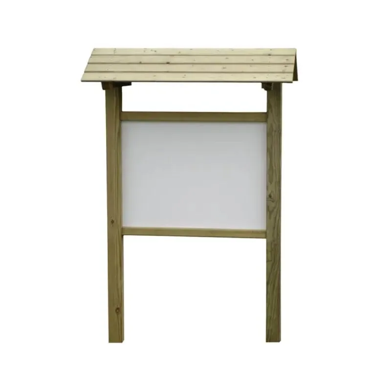 Panneau d'affichage extérieur en bois, 2 formats au choix