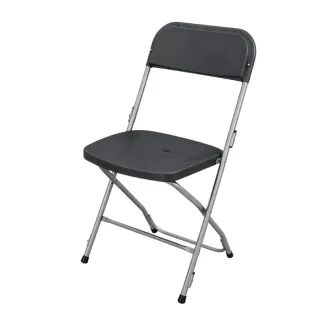 Chaise polypropylène pliante, coloris gris