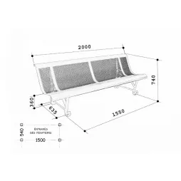 Schéma banc public