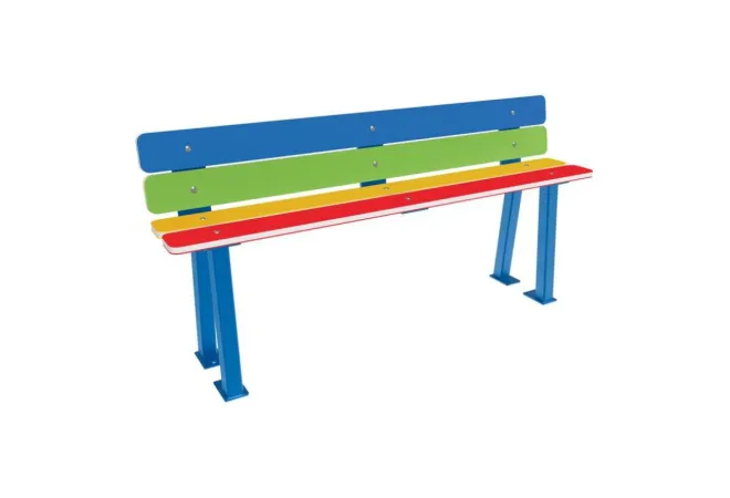 Banc en PEHD multicolore pour enfants