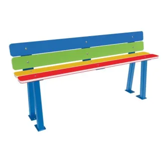 Banc en PEHD multicolore pour enfants