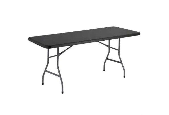 Table pliante rectangle grise en polypro