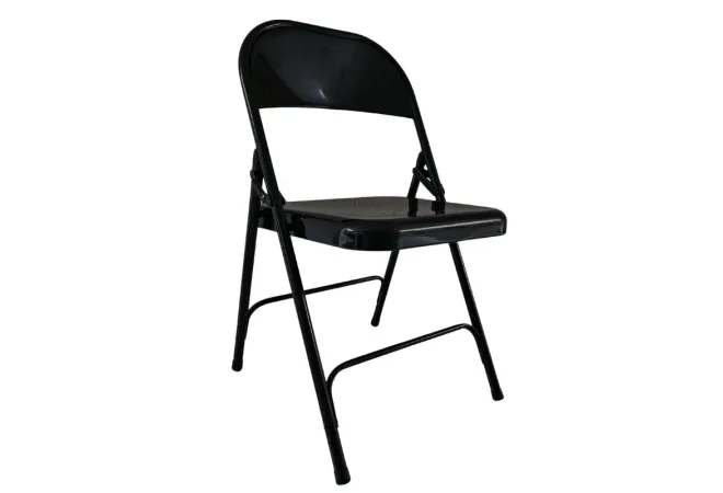Chaise pliante noire