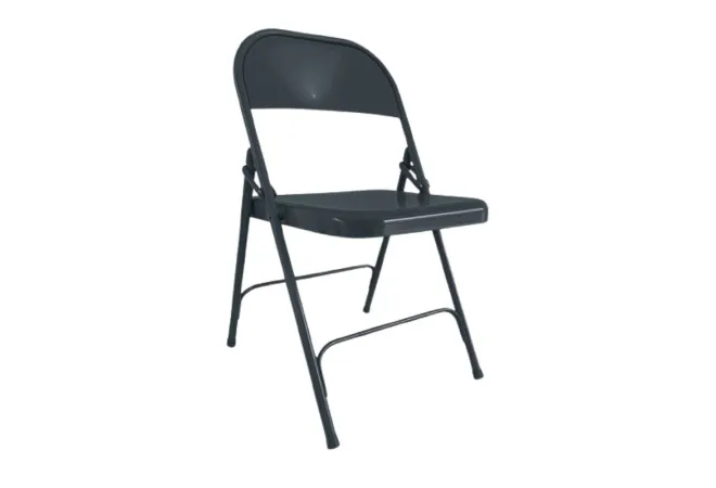 Chaise métallique pliante