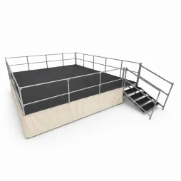 Habillage en PVC pour podium démontable