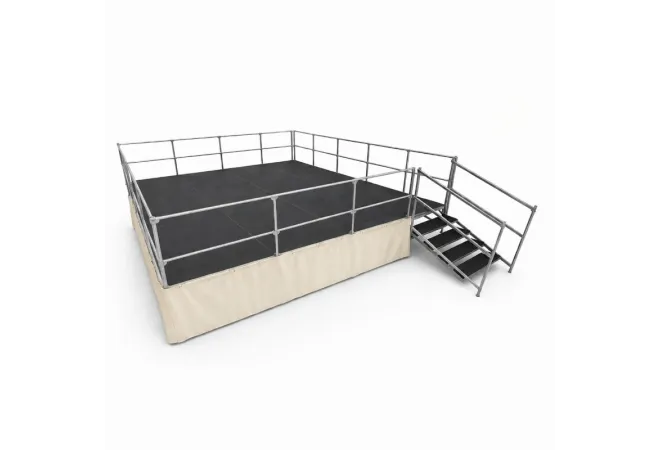 Habillage en PVC pour podium démontable