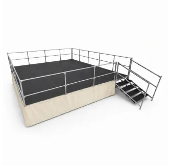 Habillage en PVC pour podium démontable