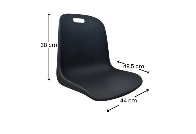 Dimensions de la coque d'assise pour chaise